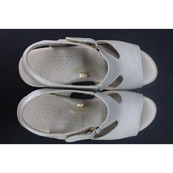 SAS Suntimer Heel Strap Sandal Beige 6m Excellent Condition - Picture 6 of 7